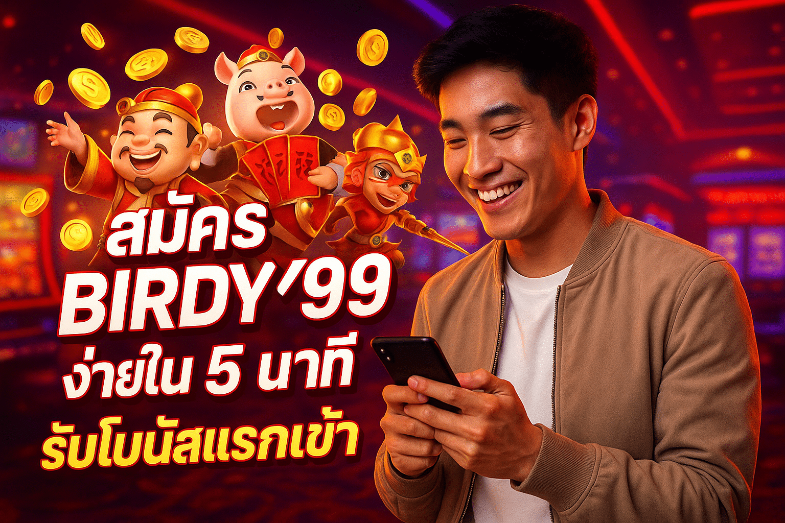 สมัคร BIRDY99 ง่ายใน 5 นาที รับโบนัสแรกเข้า
