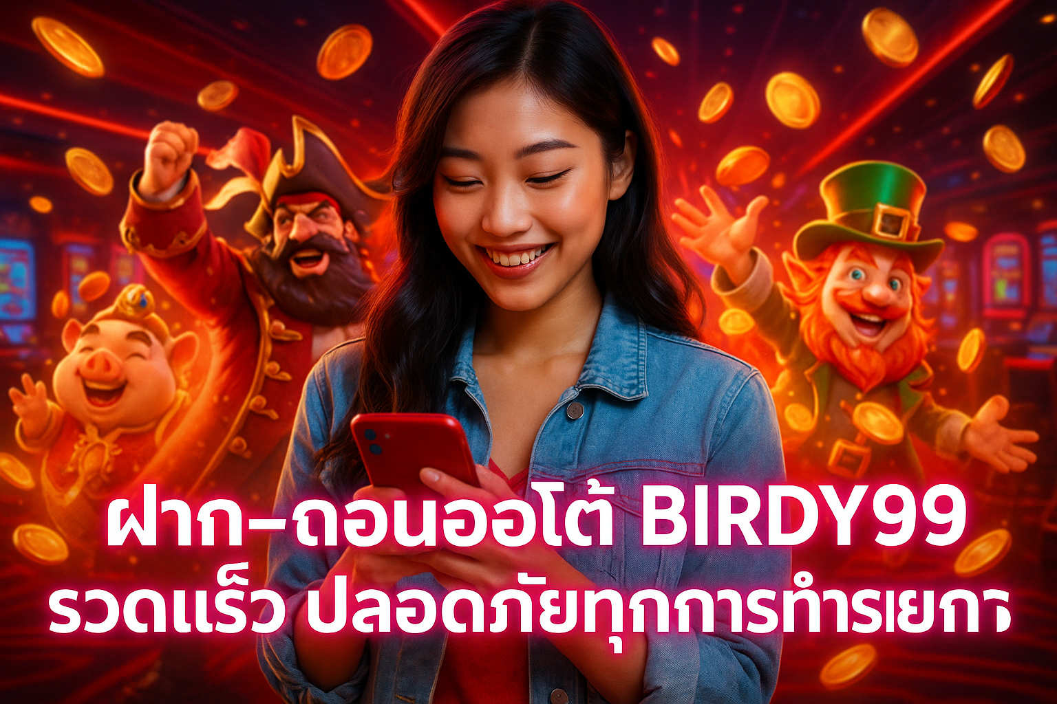 ฝาก-ถอนออโต้ BIRDY99 รวดเร็ว ปลอดภัยทุกการทำรายการ