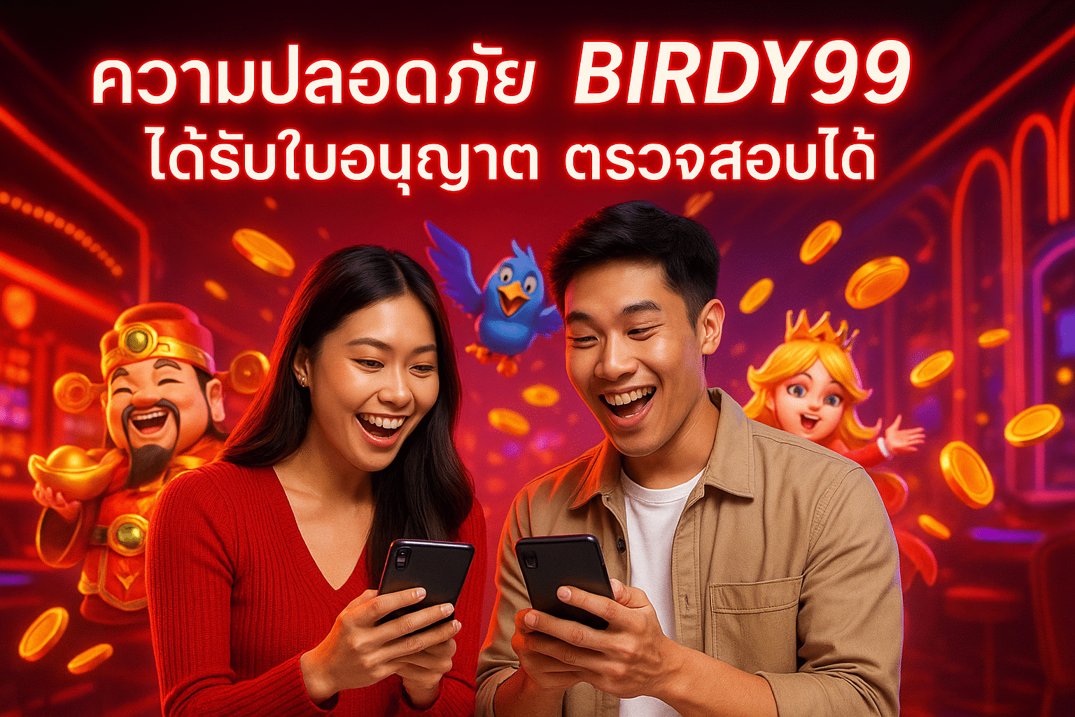 ความปลอดภัย BIRDY99 ได้รับใบอนุญาต ตรวจสอบได้