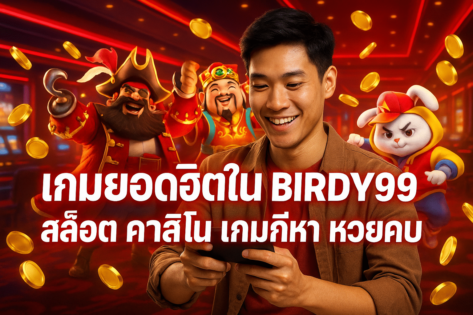 เกมยอดฮิตใน BIRDY99 สล็อต คาสิโน เกมกีฬา หวยครบ